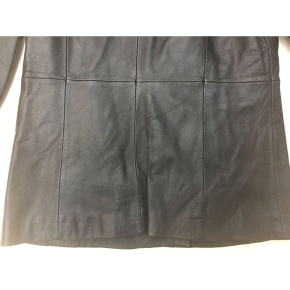 Women's Preswick & Moore Black Leather Jacket Size S - Picture 4 of 13